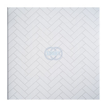 Weiße Flieseneffekt wasserdichte PVC -Wandduschplatte